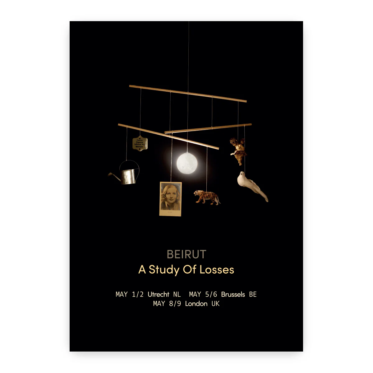 A Study Of Losses May 2025 Tour Poster - Mobile Black