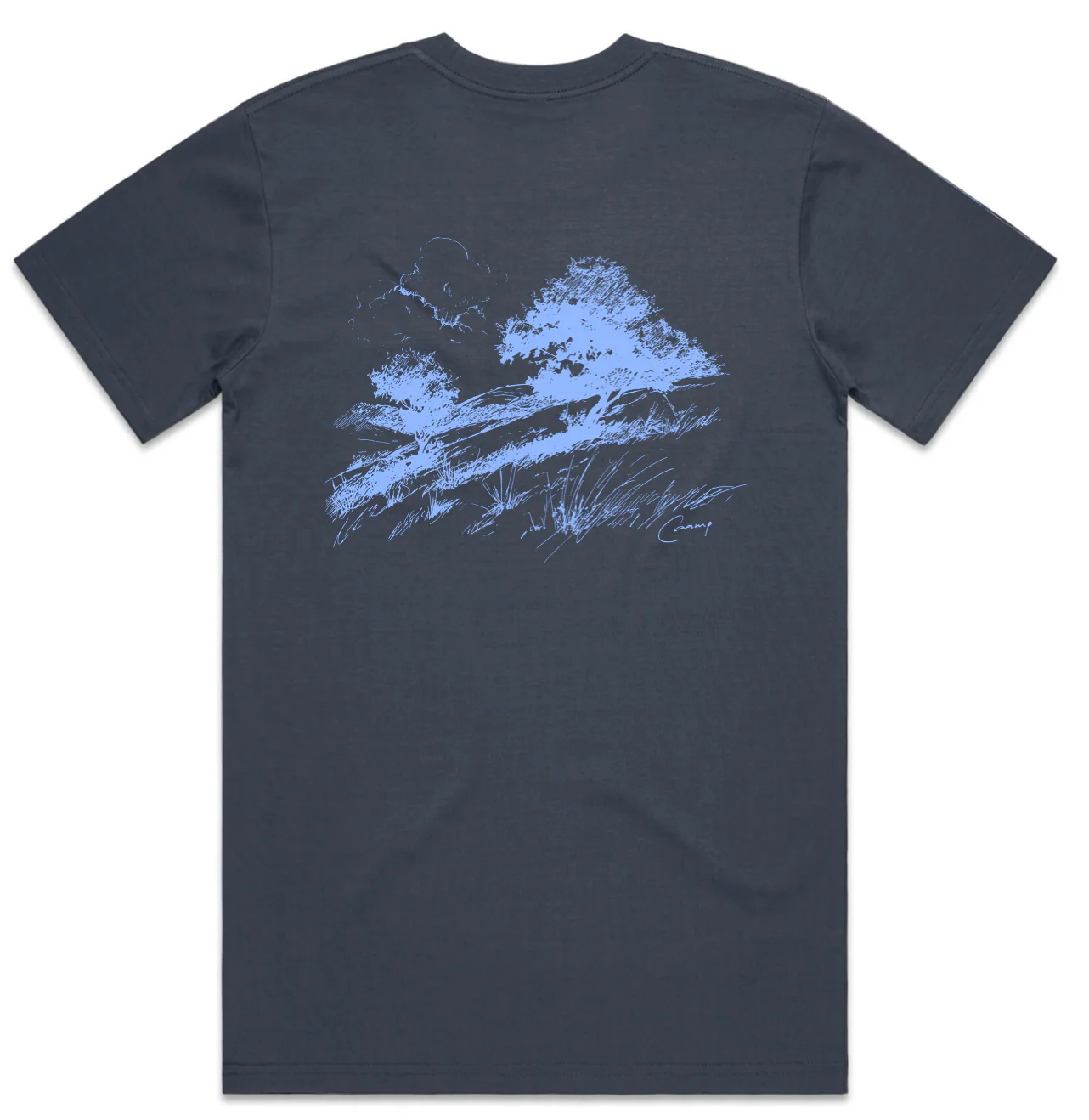 Rolling Hills Sketch Pocket T-Shirt - Image 3