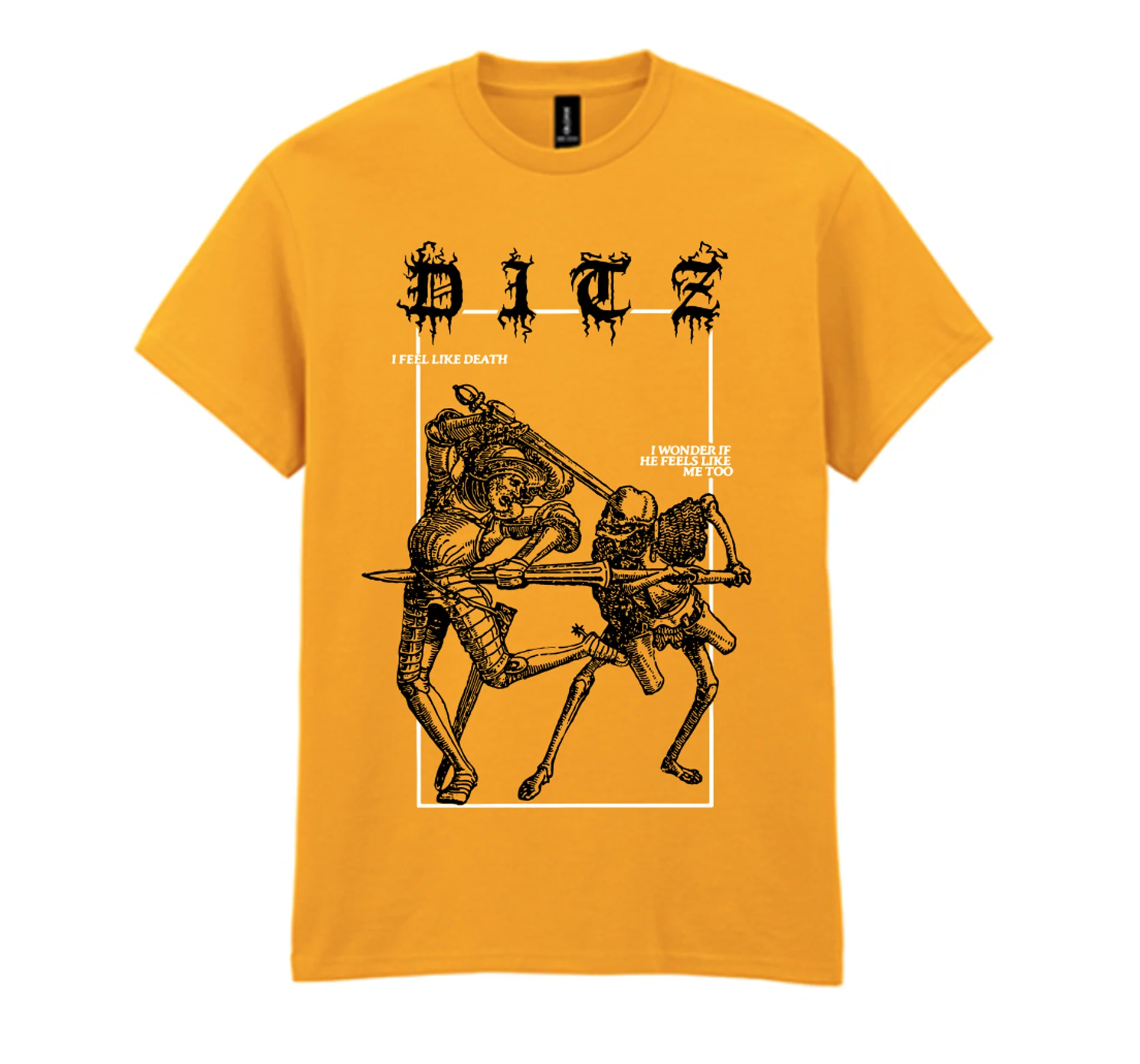 I Feel Like Death Gold T-Shirt