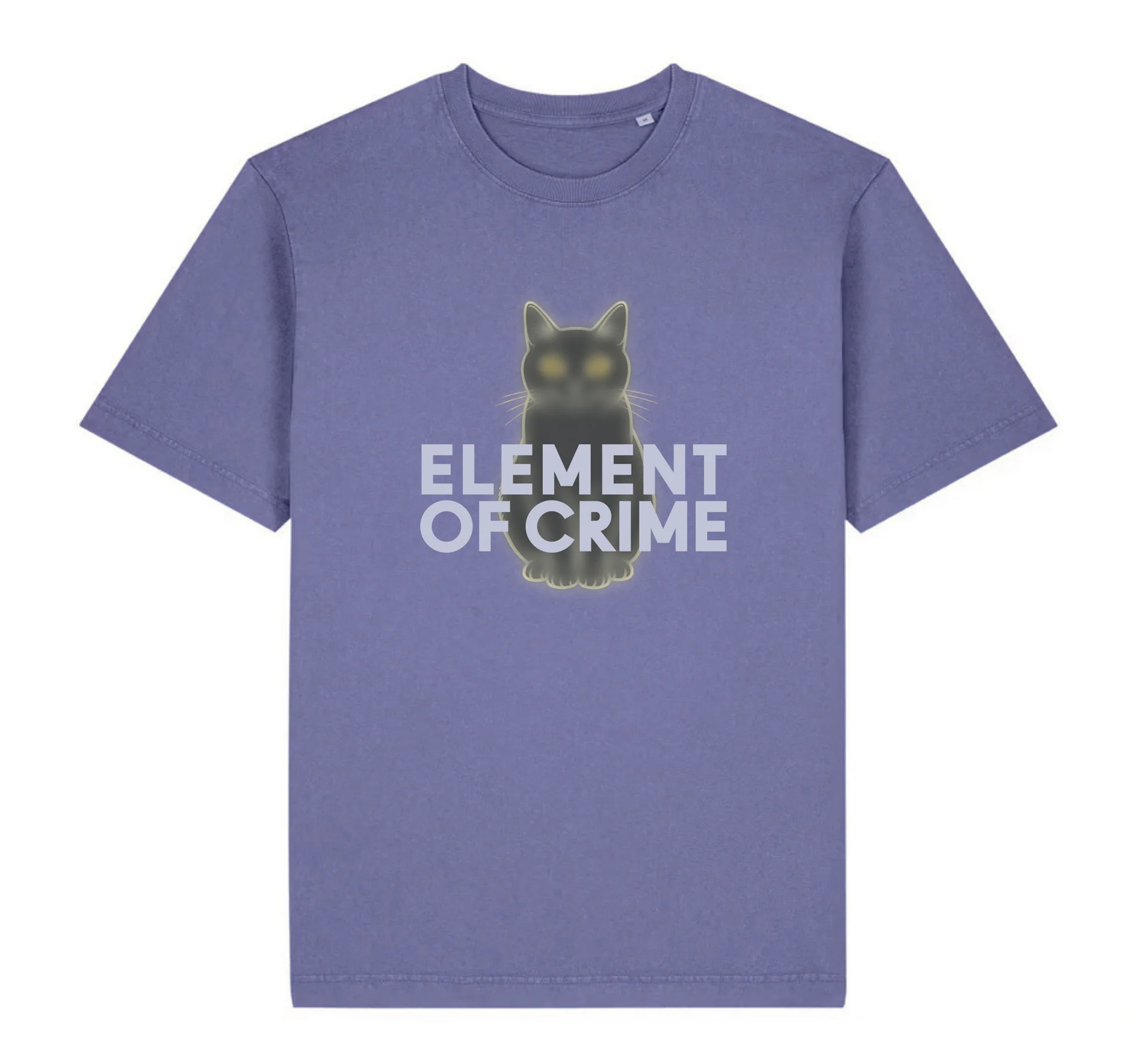 Katze T-Shirt Lila