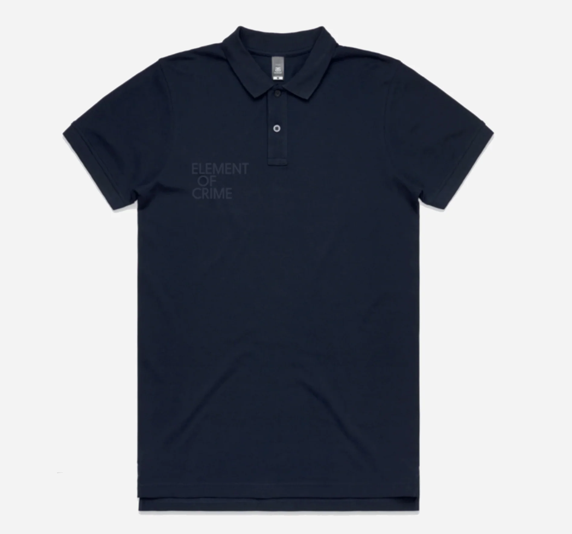 Element of Crime Logo Polo Shirt Navy