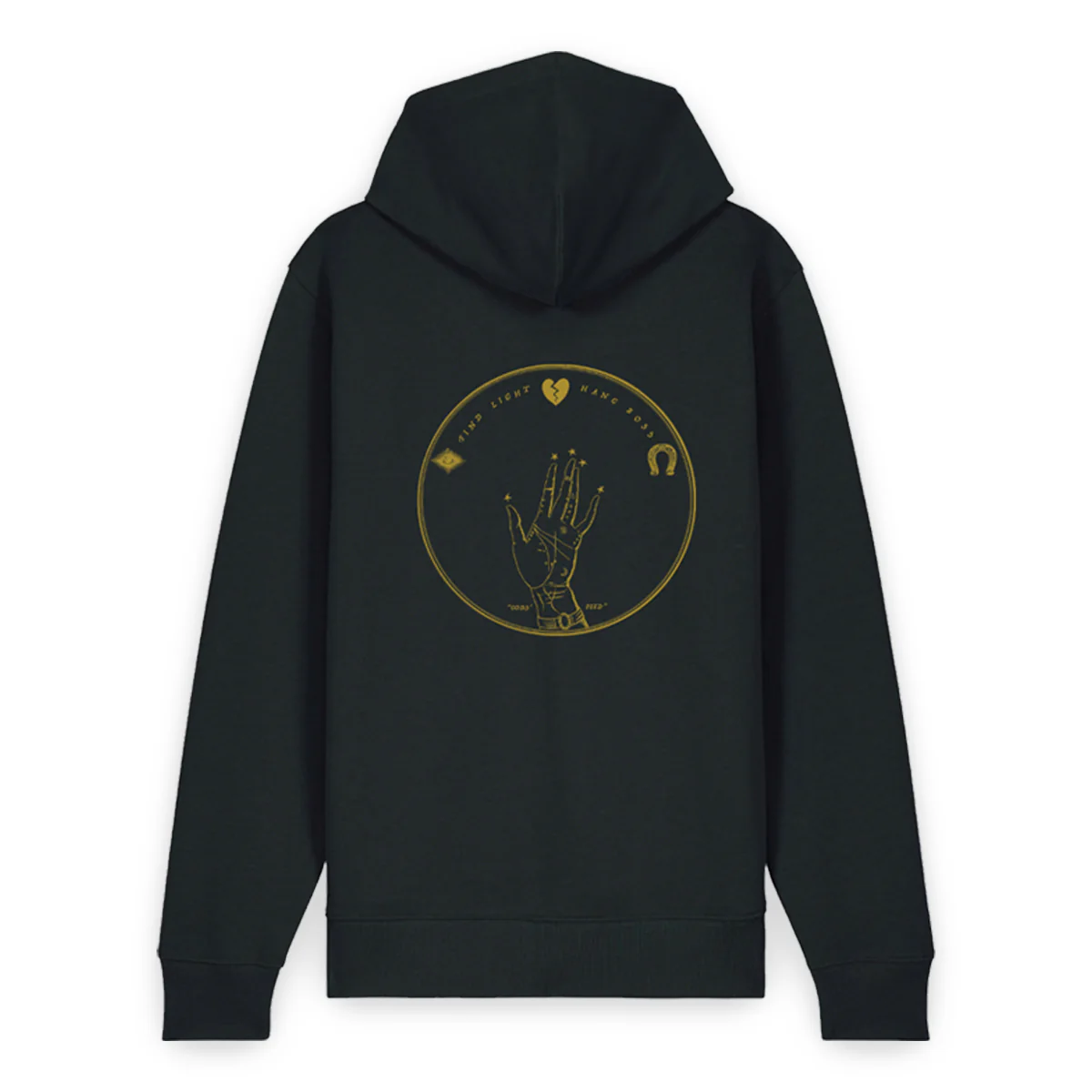 Find Light, Hang Boss Black Hoodie
