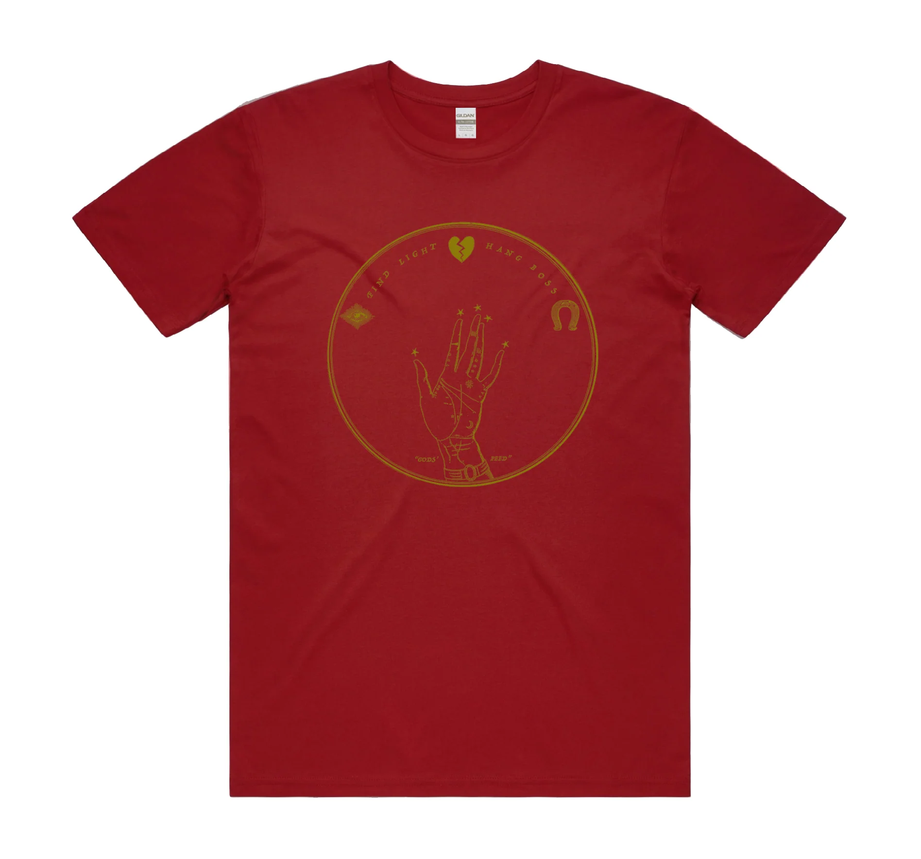 Find Light, Hang Boss Red T-Shirt