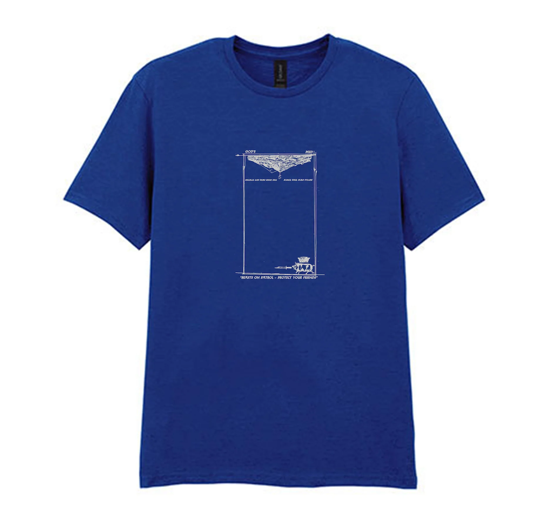 Beasts On Patrol Blue T-Shirt