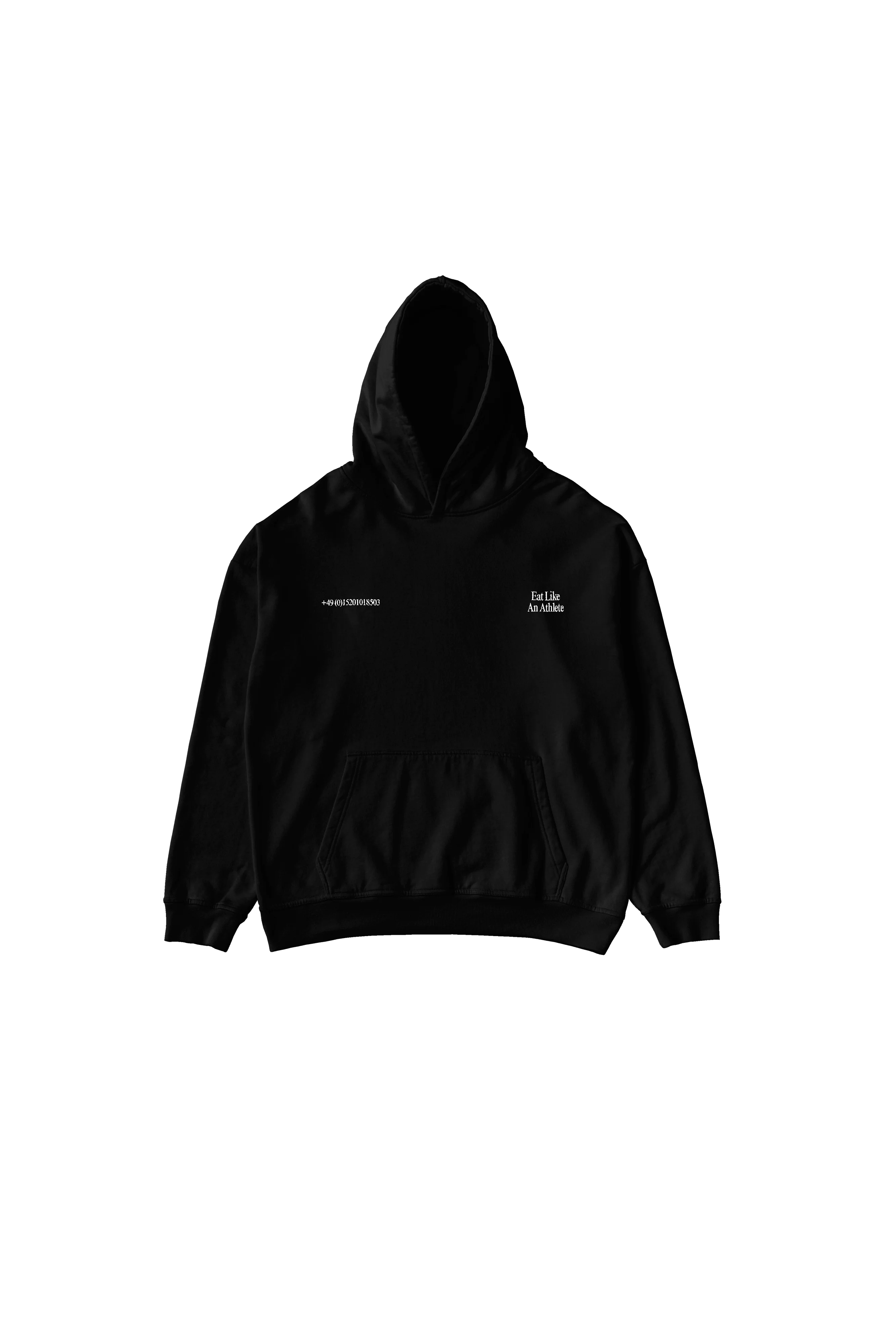 Eat like an Athlete Hoodie (Stereo Noir edition) oversized cut