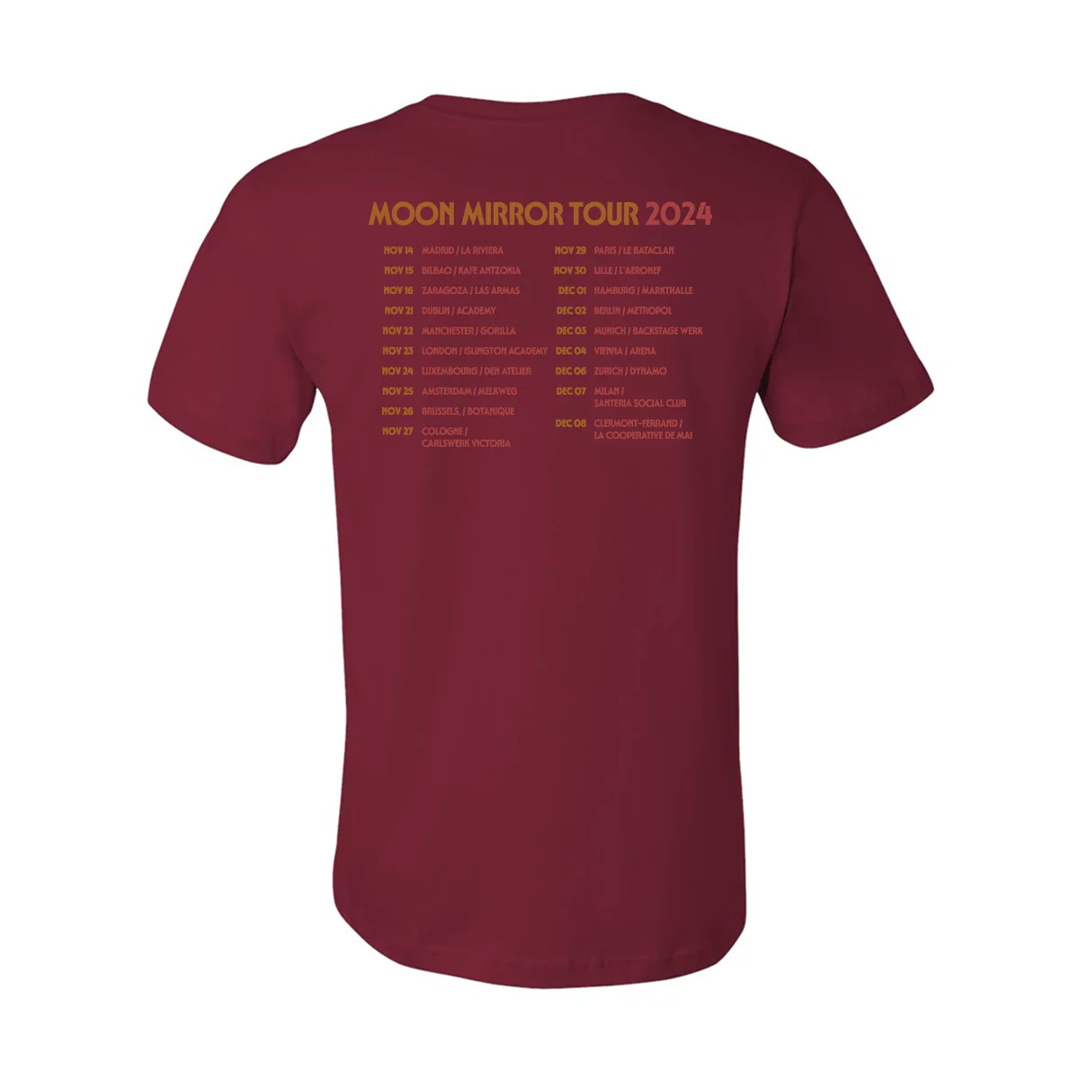Moon Mirror Tour 2024 T-Shirt - Image 2