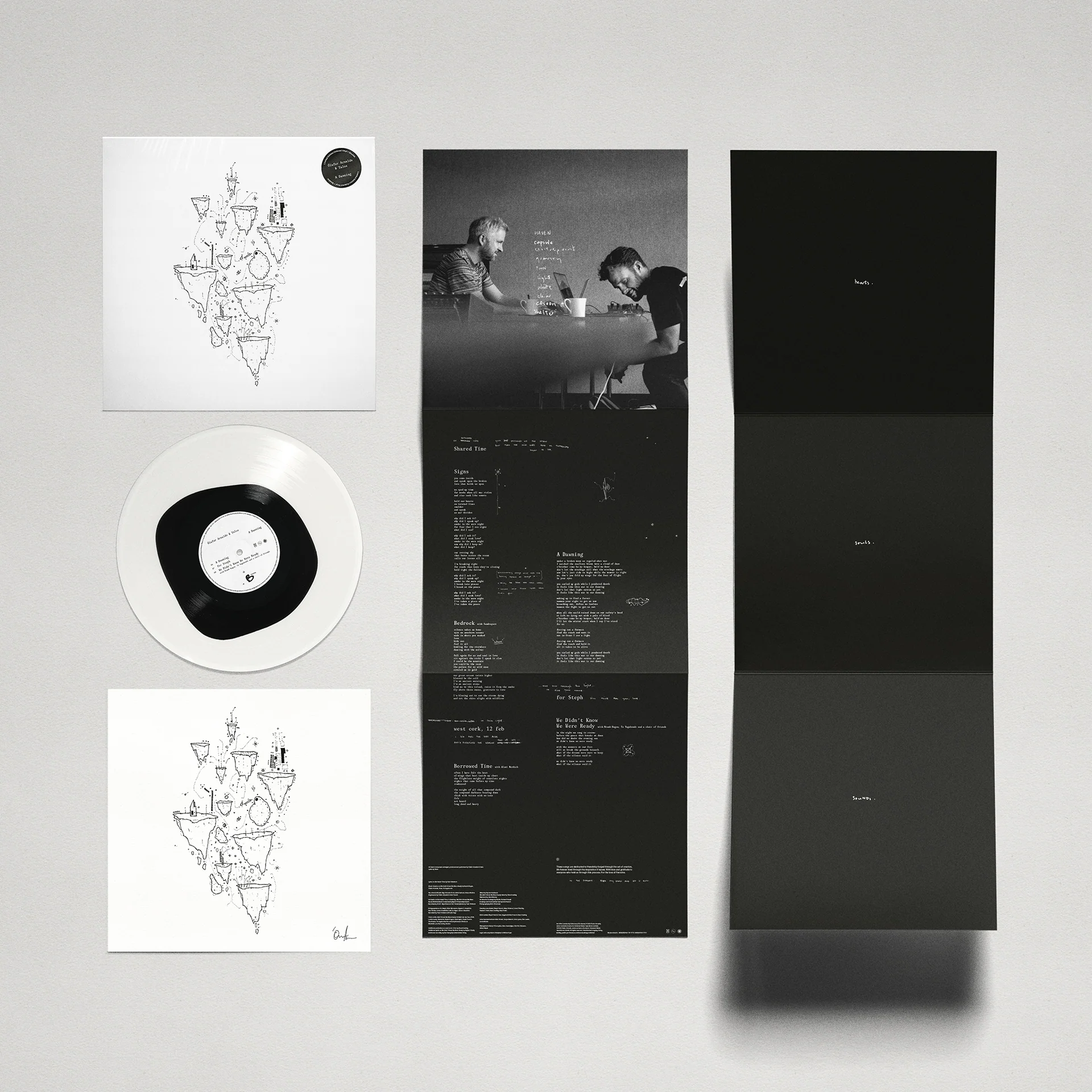 A Dawning Coloured LP w. Signed Art Print (white) - Image 3