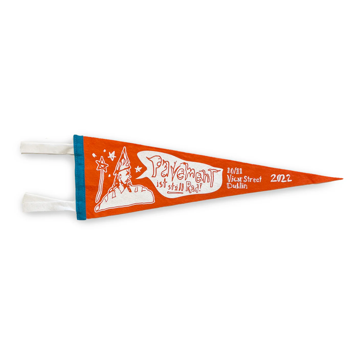 Vicar Street Dublin 10/11 2022 Tour Pennant Orange
