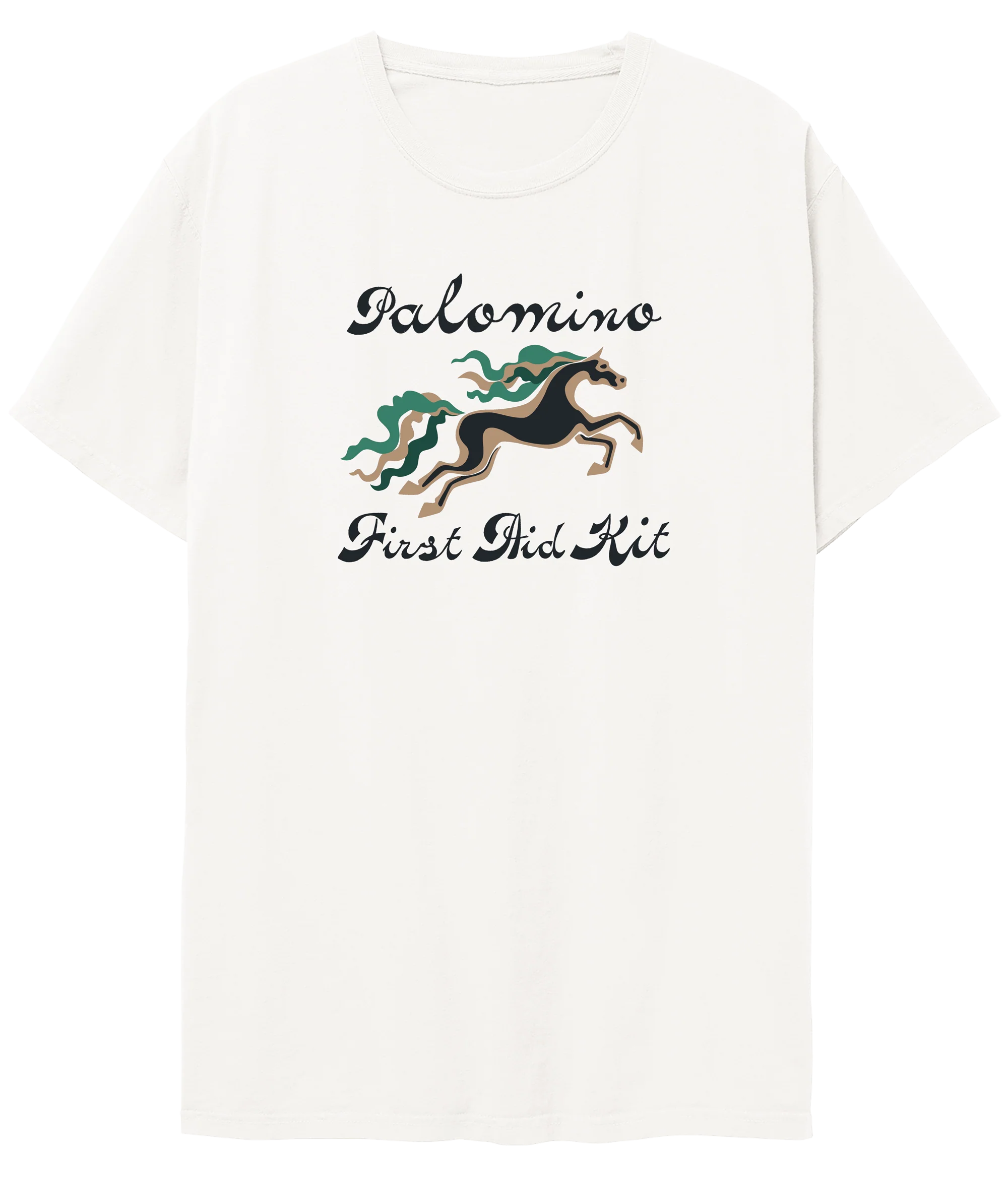 Horse Illustration White T-Shirt