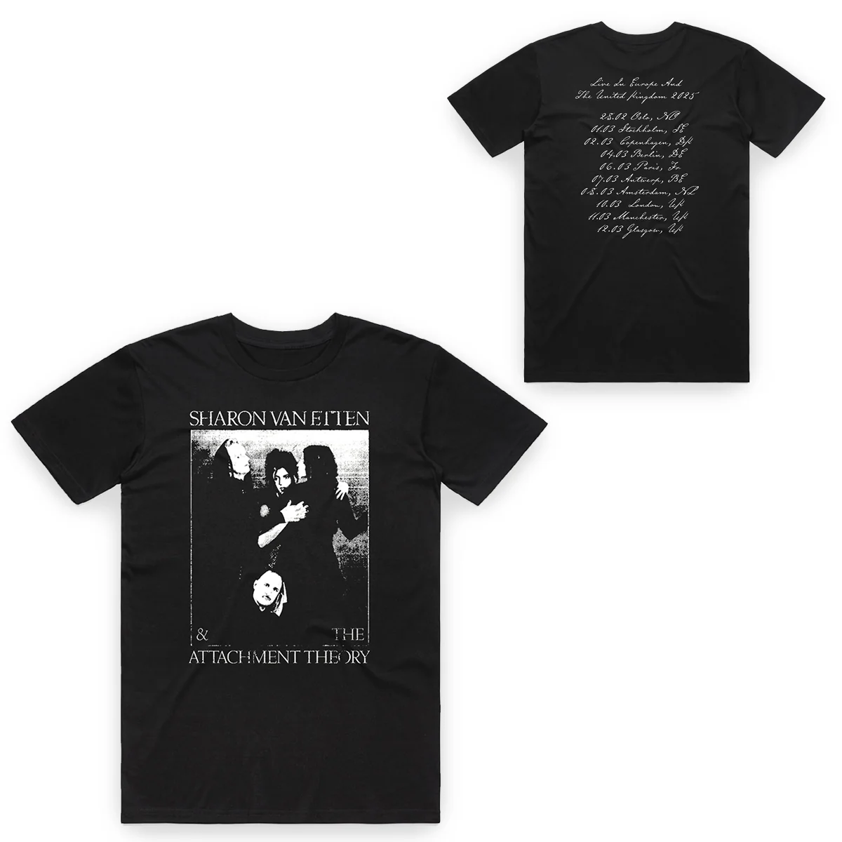 Sharon Van Etten & The Attachment Theory Black Tour T-Shirt