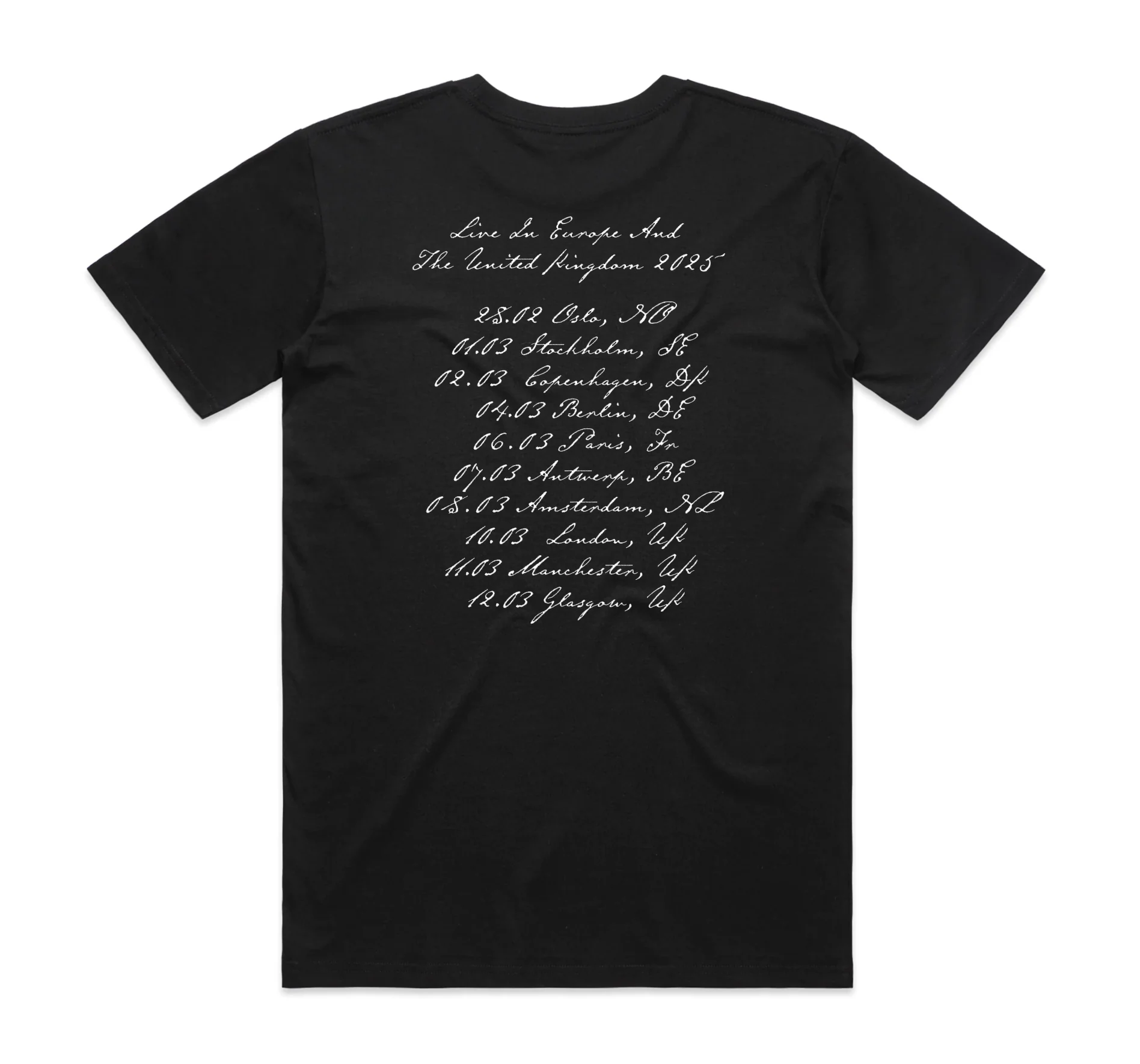 Sharon Van Etten & The Attachment Theory Black Tour T-Shirt - Image 3