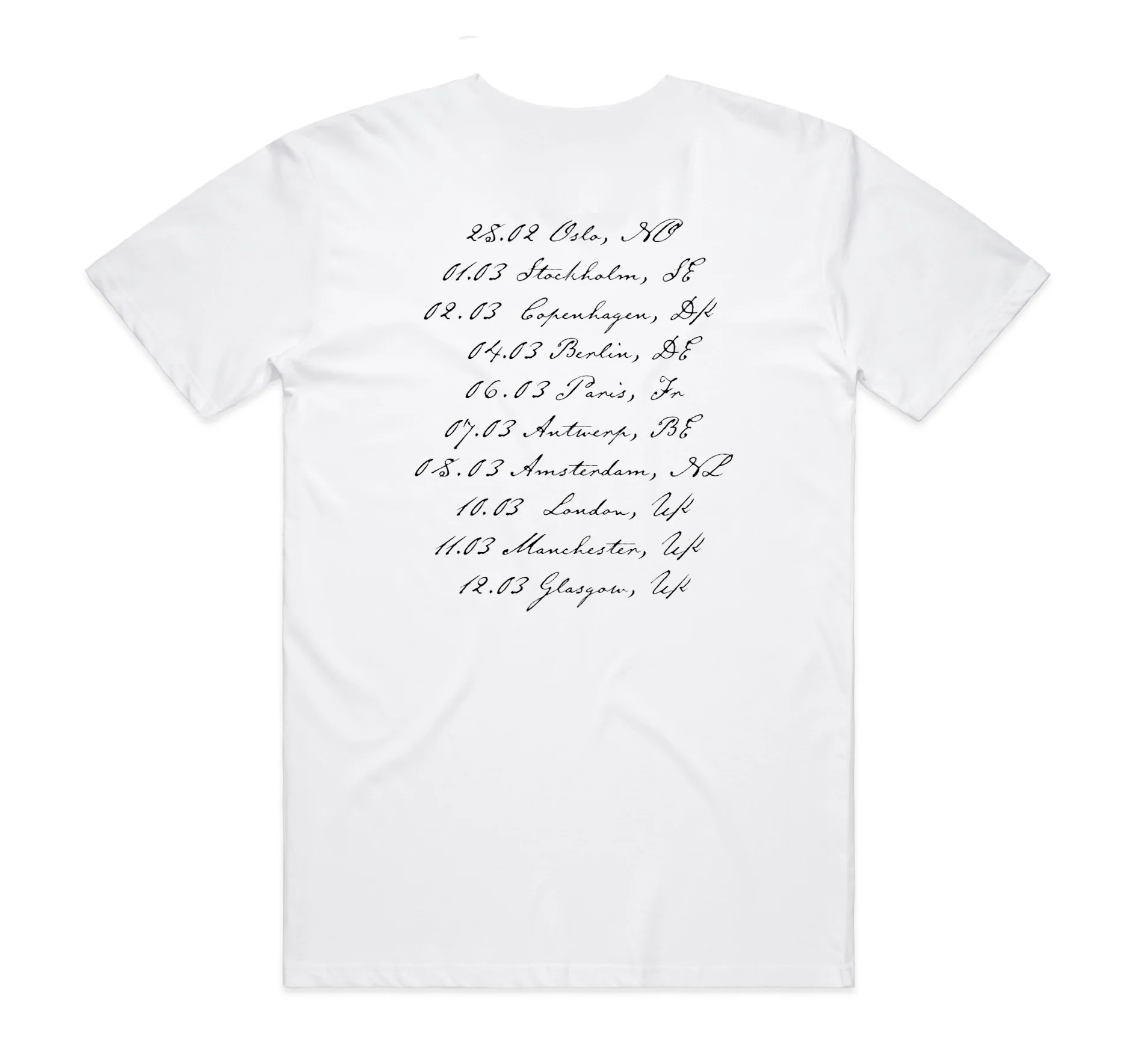 Sharon Van Etten & The Attachment Theory White Tour T-Shirt - Image 3