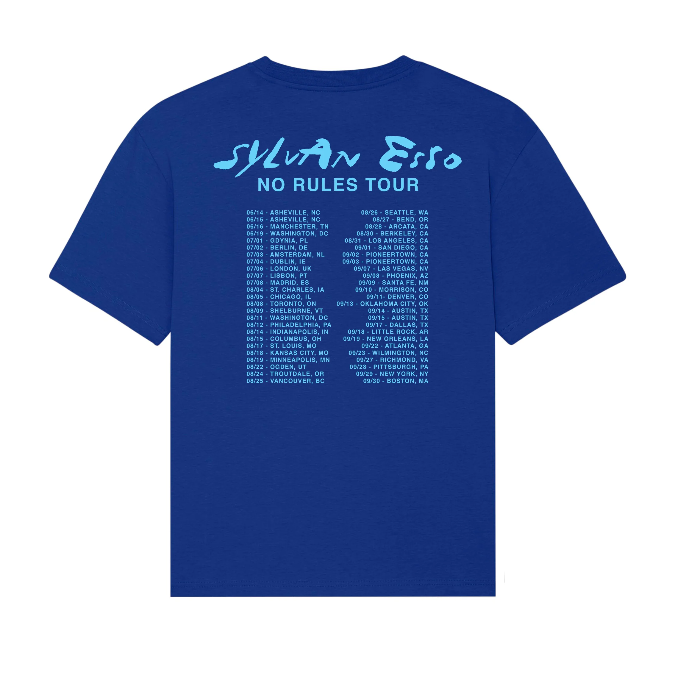Distorted Logo Tour Dates T-Shirt - Image 2