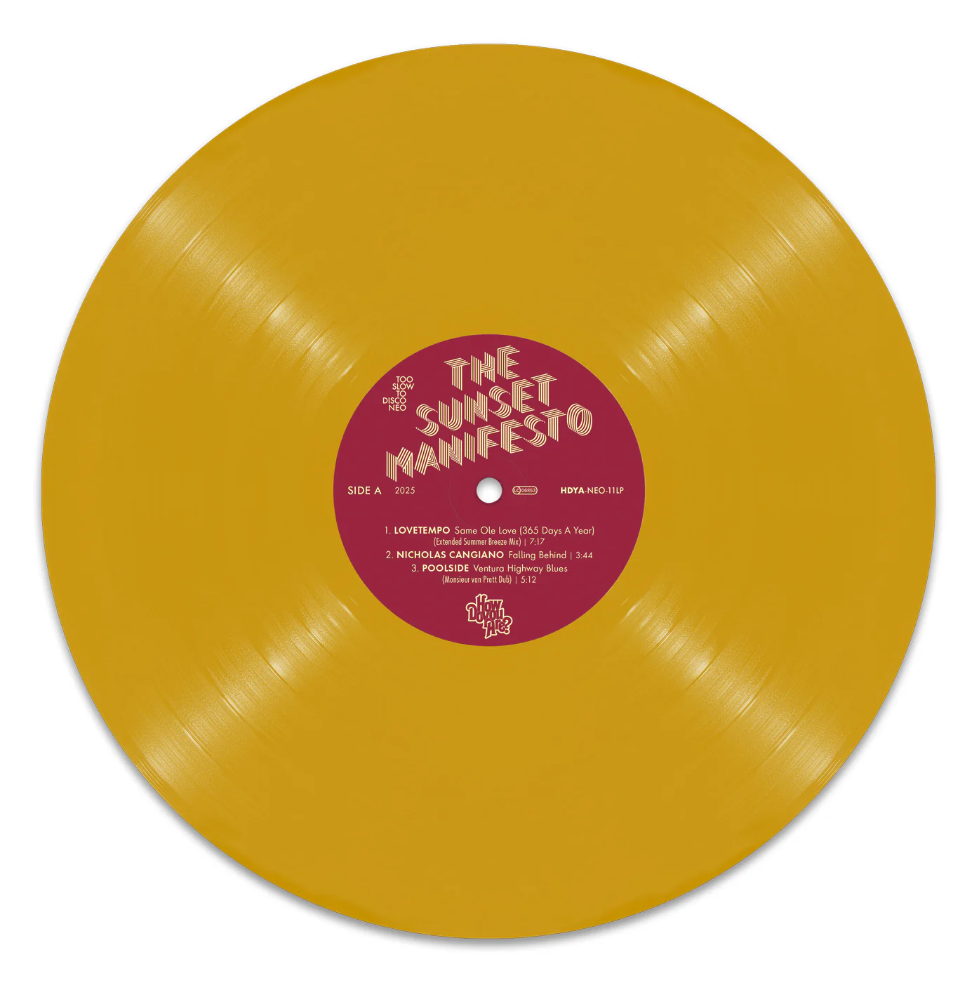 Too Slow To Disco NEO:  THE SUNSET MANIFESTO Volume 2 Limited Edition 2xLP - Image 4